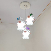 田园花草三头餐厅吊灯铁艺过道吧台灯饰简约个性 温馨卧室玫瑰灯具