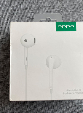 oppo耳机原装正品MH135半入耳式有线3.5mm圆孔耳机接口带麦耳塞