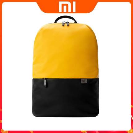 小米简约休闲双肩包男女多功能笔记本电脑包运动时尚潮流学生背包