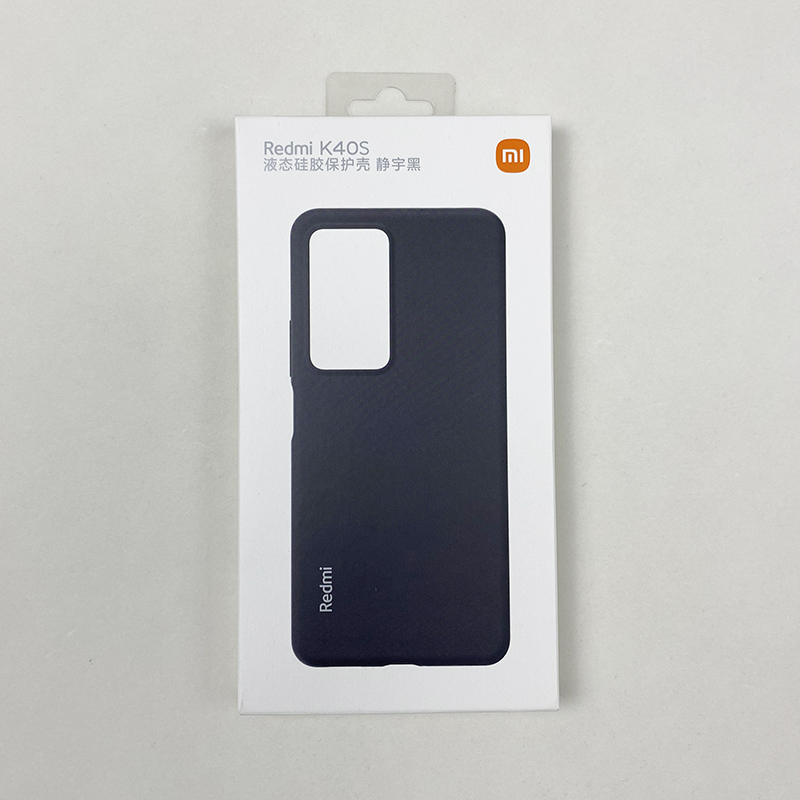 小米Redmi红米K40s液态硅胶保护壳原装全包黑色纯色防摔保护套男女通用商务简约正品手机保护壳