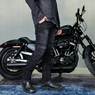 BIKER 赛车防摔裤 摩托车牛仔裤 复古休闲机车骑行裤 男女四季 LOONG