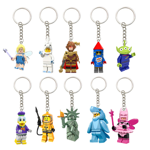 抽抽乐人仔胡迪钥匙扣圈书包汽车挂件创意学生礼物鲨鱼香肠蕉火龙