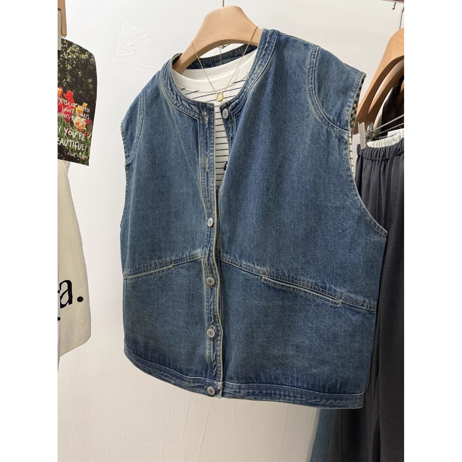 2025独特超好看牛仔马甲