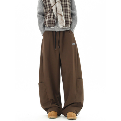 【精品】新款上市◆2026春秋中性港风潮流弯刀裤冲锋裤防水休闲裤