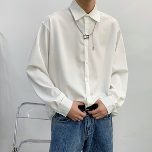 2025秋冬青少年垂坠设计感小众韩版 上市 新款 宽松衬衫 精品