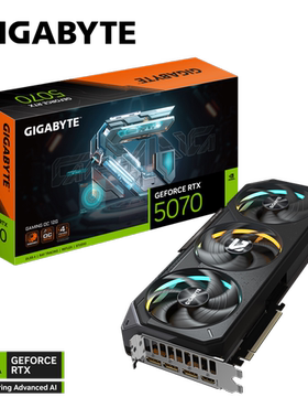 技嘉RTX 5070 GAMING OC 12G魔鹰台式机电脑高端电竞游戏独立显卡