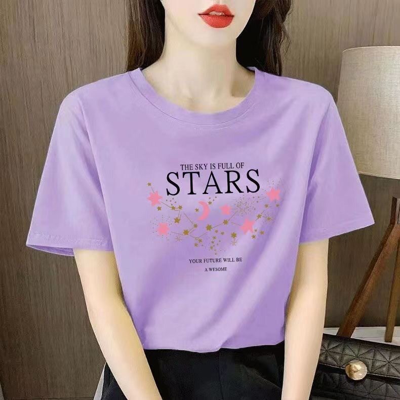 日系简约条纹海魂衫短袖T恤女夏T恤