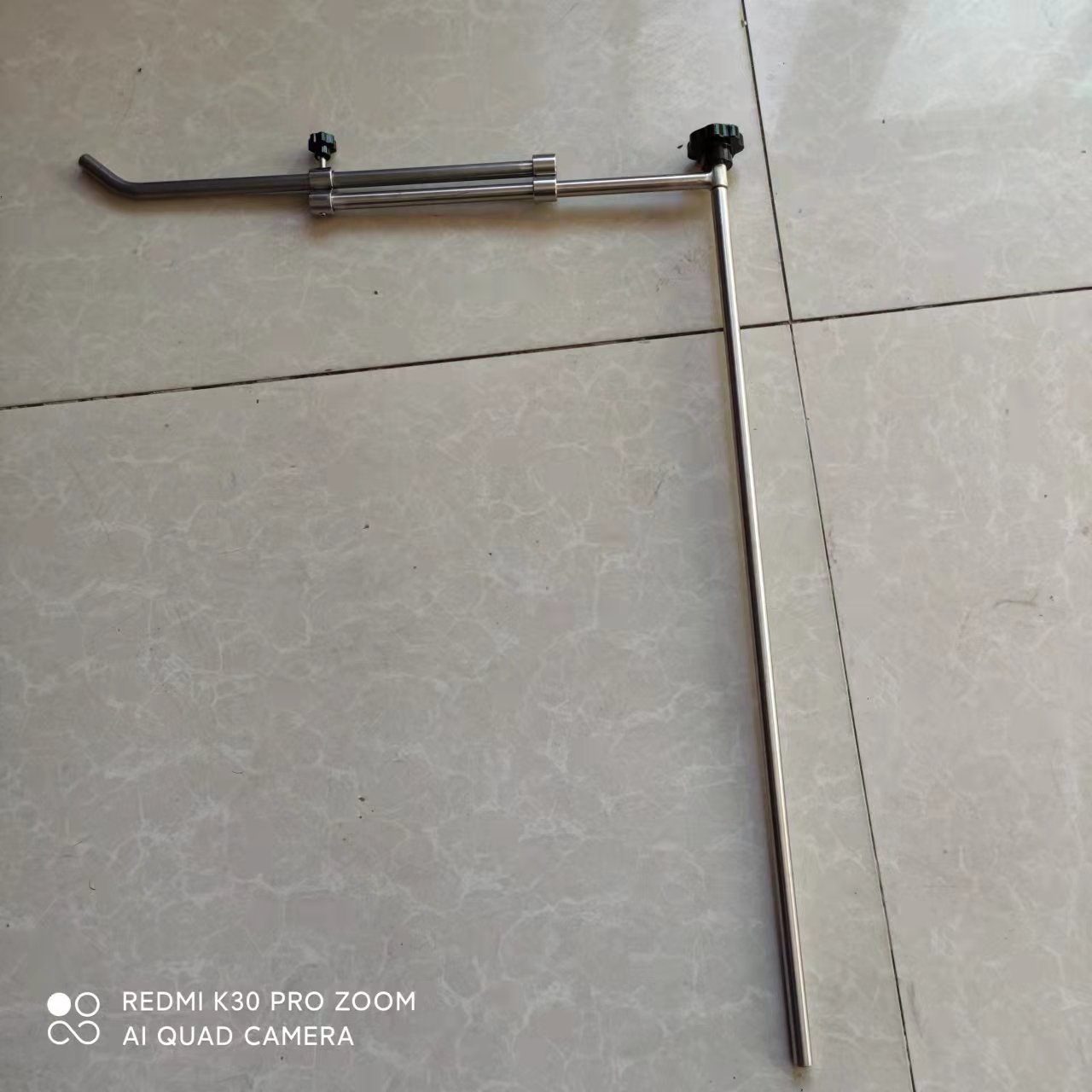热销手术床可旋转伸缩麻醉屏风布帘架 不锈钢L形麻醉布帘架
