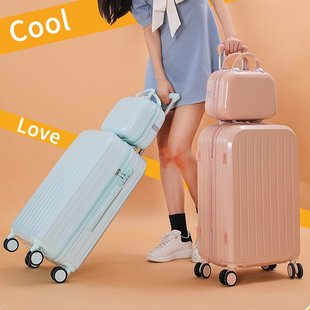 高颜值行李箱女学生小型轻便拉杆箱男旅行箱密码 德式 箱子20寸24潮