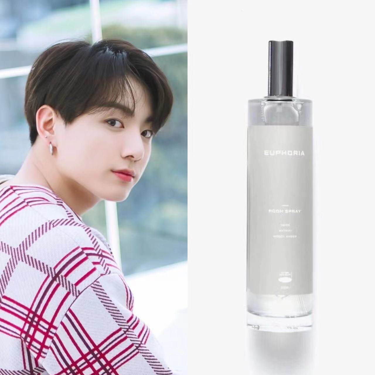 田柾国同款euphoria香氛 hybe博物馆bts防弹少年团清新小瓶送小卡