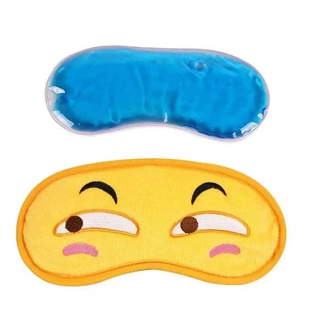呆萌滑稽搞怪睡眠眼罩学生儿童ins睡觉卡通冰袋男女午休可爱遮光