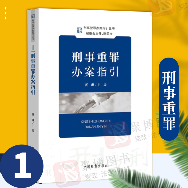 2022新品 刑事重罪办案指引 刑事重罪办案指引丛书1 故意杀人罪抢劫罪枪爆类犯罪案例法律实务书籍中国检察出版社9787510226656