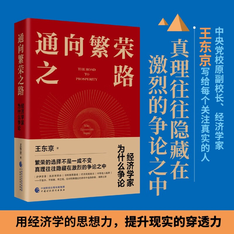 2024新书 通向繁荣之路 经济学家为什么争论 王东京著 繁荣的选择不是一成不变 真理往往隐藏在激烈的争论之中 中国财政经济出版社