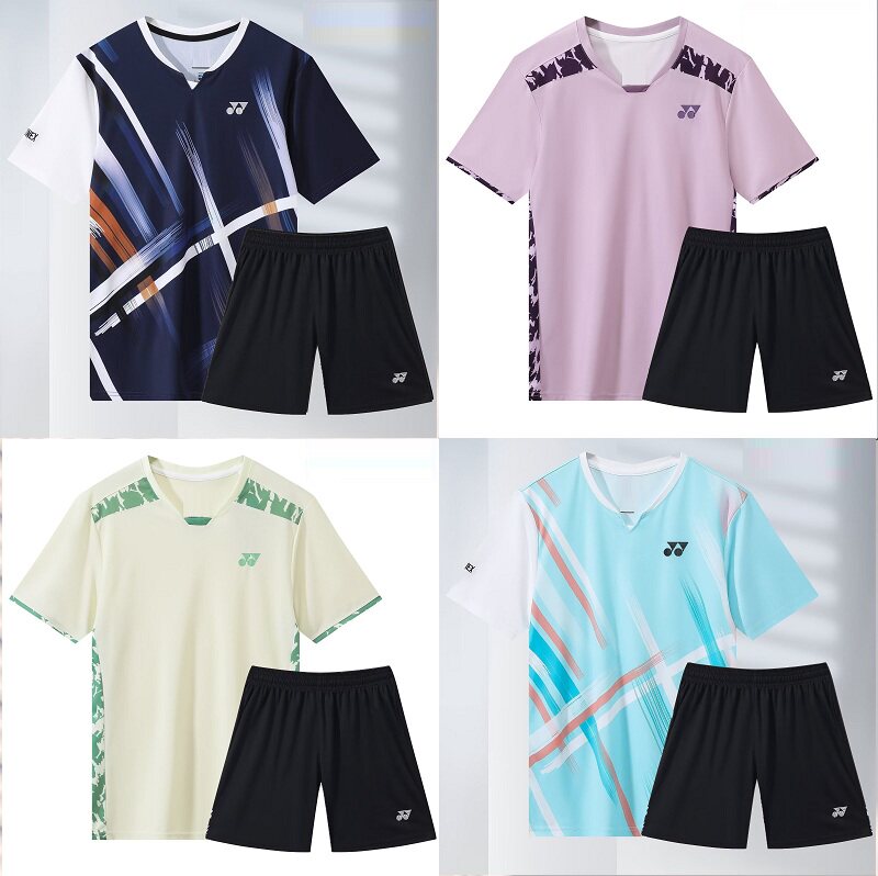 国家队羽毛球比赛训练服男女款套装短袖速干透气运动球衣定制印字