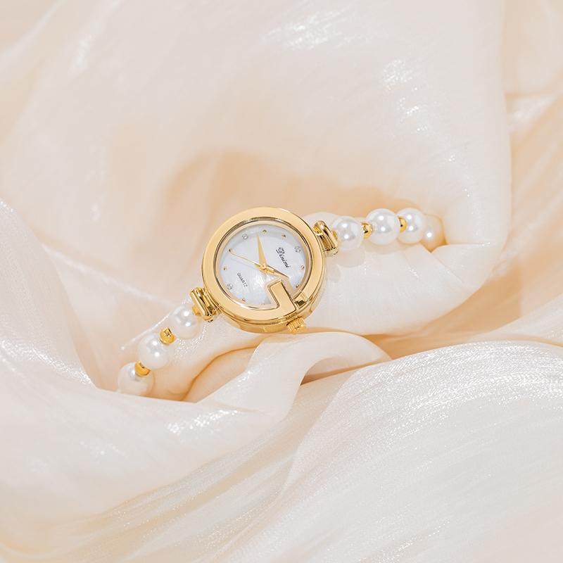 罗西尼贝母珍珠手链表高级感时尚奢华颜值小众款女表女士石英链条