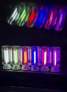 usb小夜灯新款触控床头车载氛围灯陶瓷LED玻璃瓶浪漫迷你