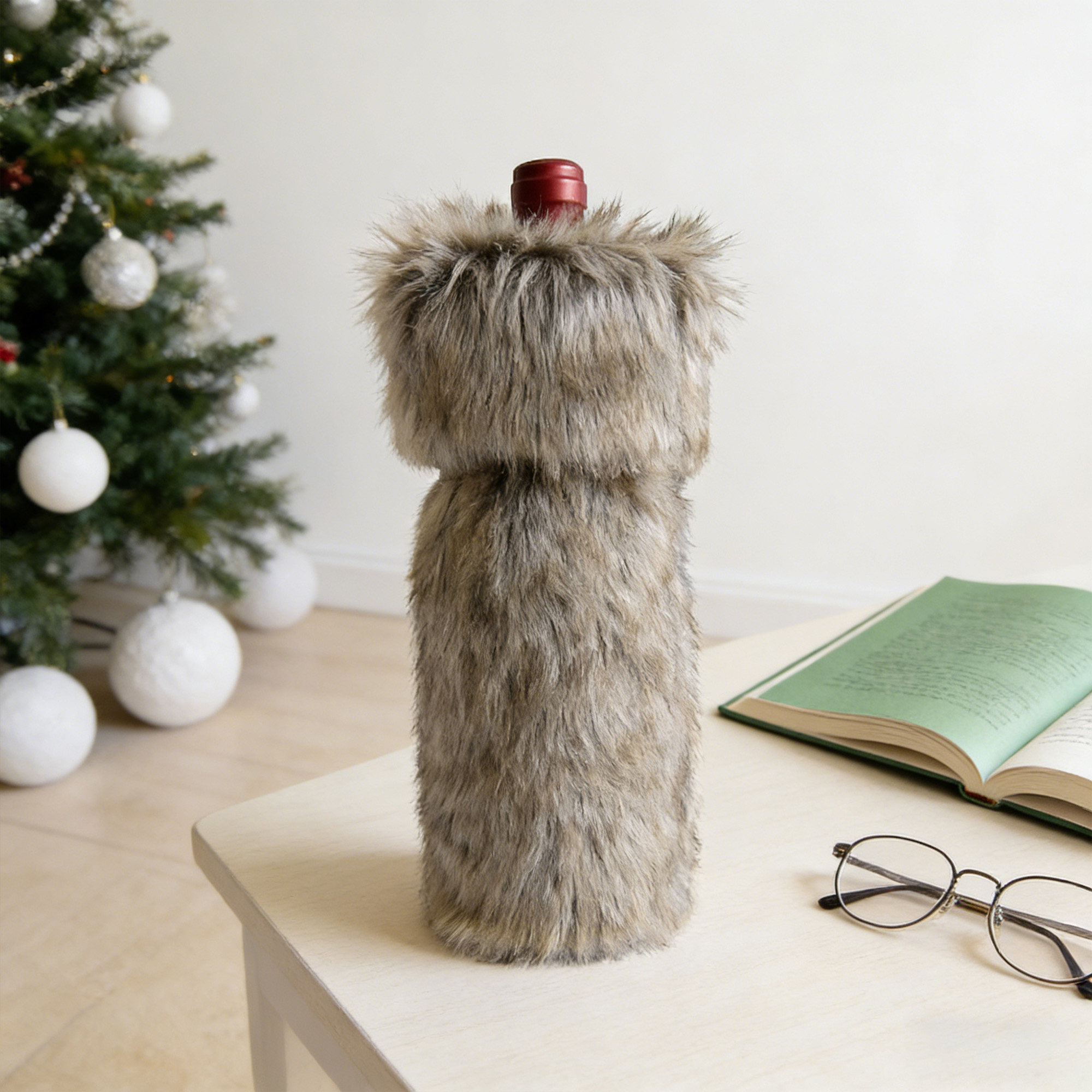 高级感毛绒酒瓶套 轻奢风宴会酒水包装袋 家用送礼酒瓶保护收纳袋,居家布艺,酒瓶套,淘宝优惠券,粉丝福利购,淘宝优惠卷