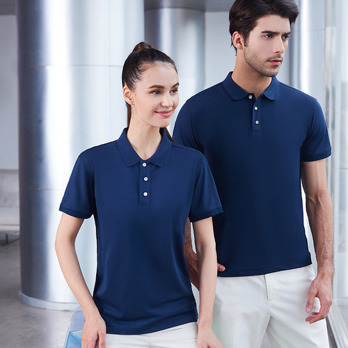 polo衫定制工作服刺绣LOGO订做广告衫印字翻领T恤文化衫短袖工衣