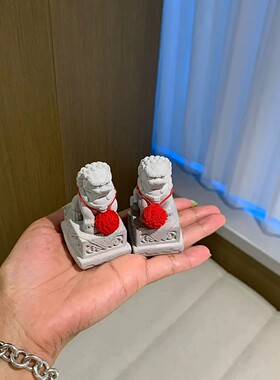 结婚石狮子摆件新婚礼物