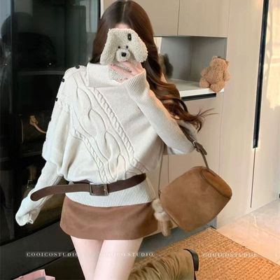 高领毛衣秋冬慵懒针织衫