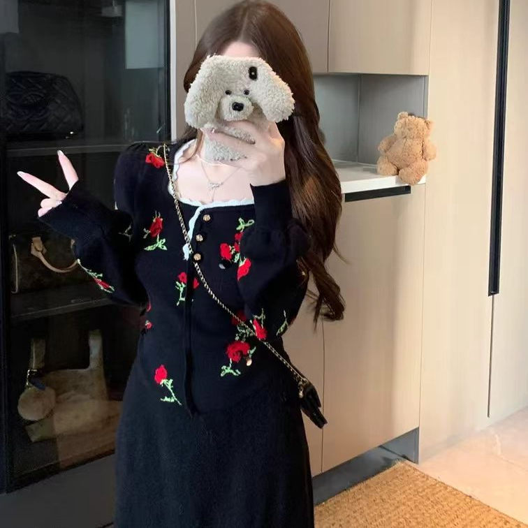 秋冬新款时尚洋气毛针织衫