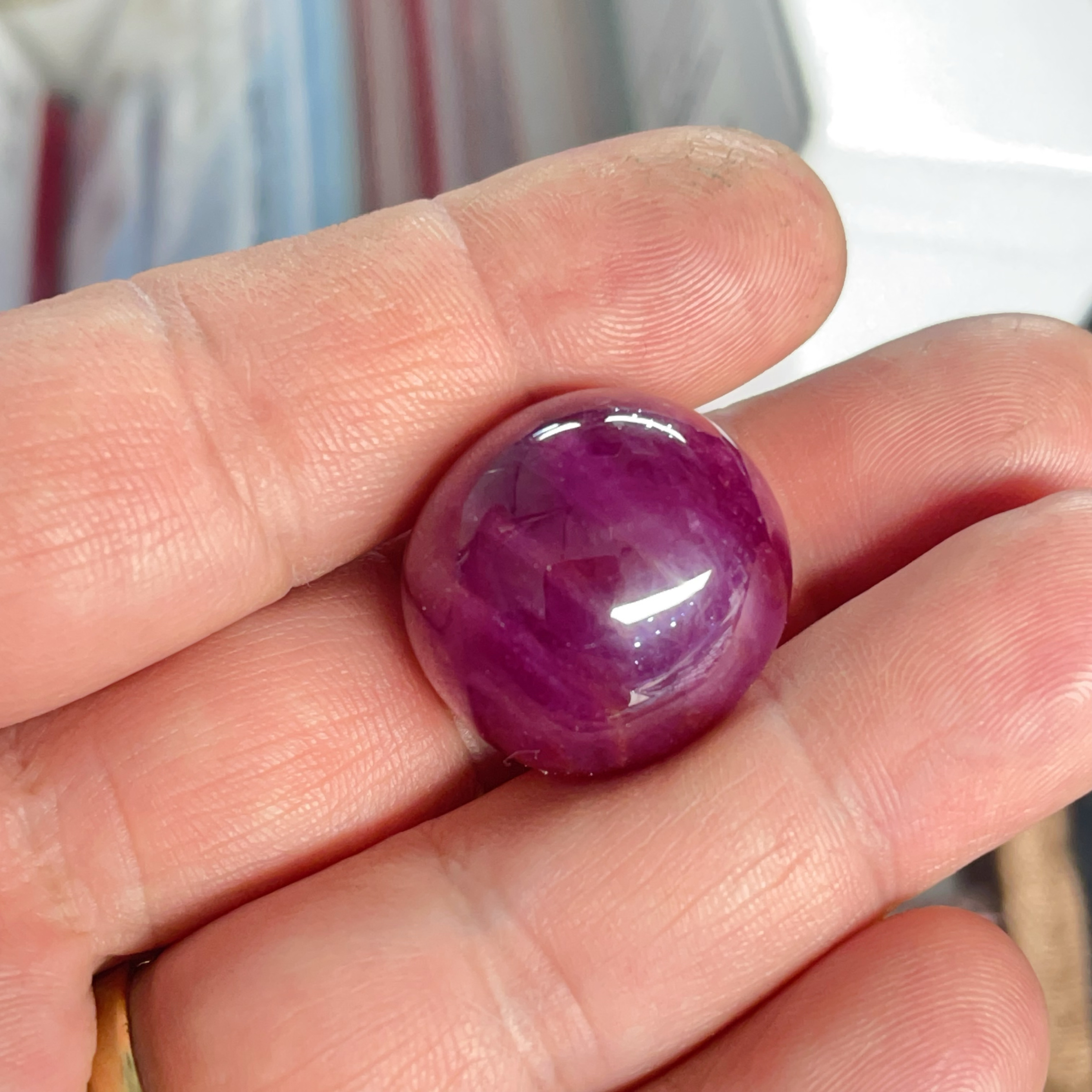 天然红宝石原石椭圆素面大戒面裸石新品无烧无优化无注胶证书包邮