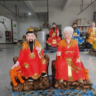 山神爷像山神爷88公分山神奶神像山神庙寺庙树脂玻璃钢佛像摆件