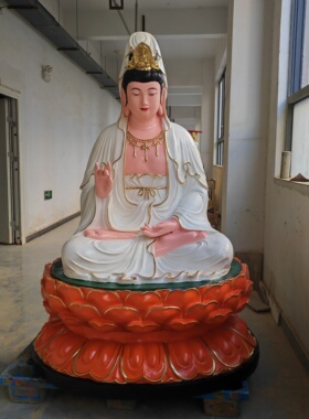 坐像白衣观音88公分树脂玻璃钢家居供奉摆件1米3大慈大悲救苦救难