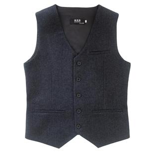秋冬男士 英伦 粗花呢 新郎马甲大码 马夹 西装 定制 马甲男