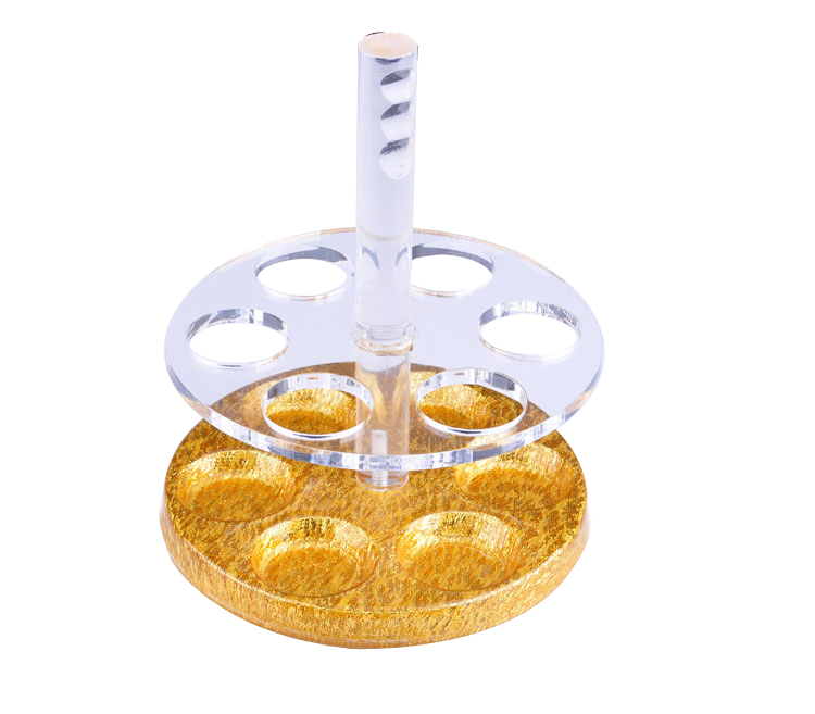 包邮金色旋转杯架子弹杯架亚克力子弹架酒吧用品杯架酒具其它酒具