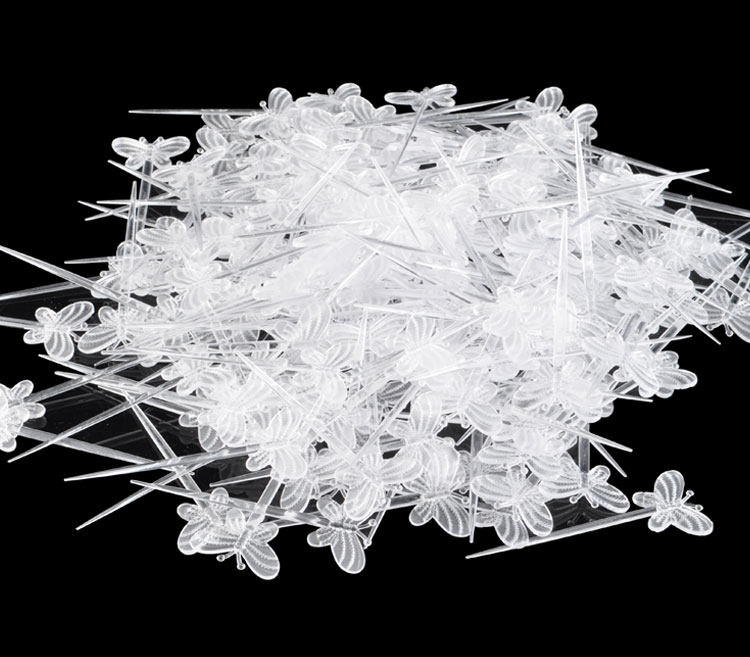 透明塑料蝴蝶果签水果叉水果针蛋糕叉点心小叉实用水果剑叉袋装,餐饮具,水果叉/水果签,淘宝优惠券,粉丝福利购,淘宝优惠卷