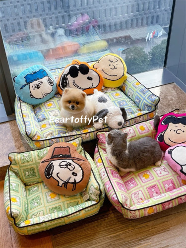 snoopy宠物猫狗窝沙发可拆洗防滑