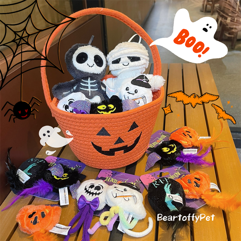 外贸宠物玩具万圣节主题发声玩具