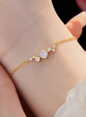 新款S925银简约小众设计璀璨星河