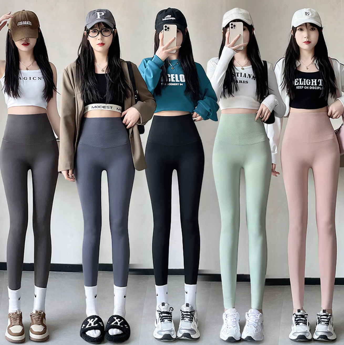 黑金鲨鱼裤女外穿春秋季薄款2025新款提臀运动打底瑜伽裤运动护腰,运动/瑜伽/健身/球迷用品,运动护腰,淘宝优惠券,粉丝福利购,淘宝优惠卷