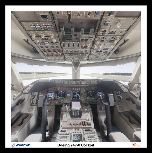 波音空客驾驶舱挂图实景照片