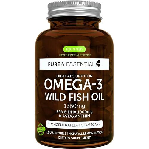 美国Igennus Healthcare Nutrition rTG  Omega-3认证野生鱼油