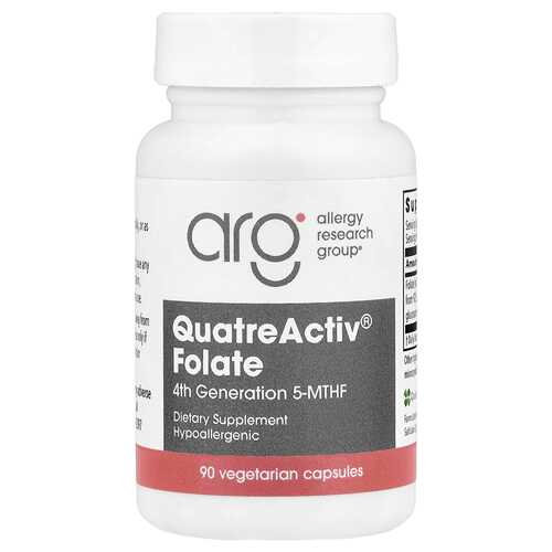 美国Allergy Research Group QuatreActiv® 叶酸90粒素食胶囊