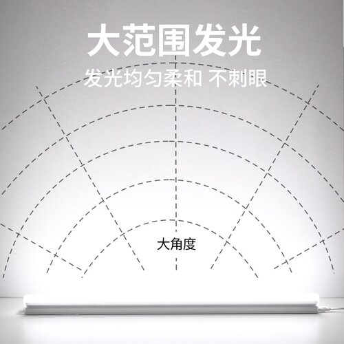 。超长书桌吸顶灯管led加长学习护眼自粘磁吸一体酷毙台灯带