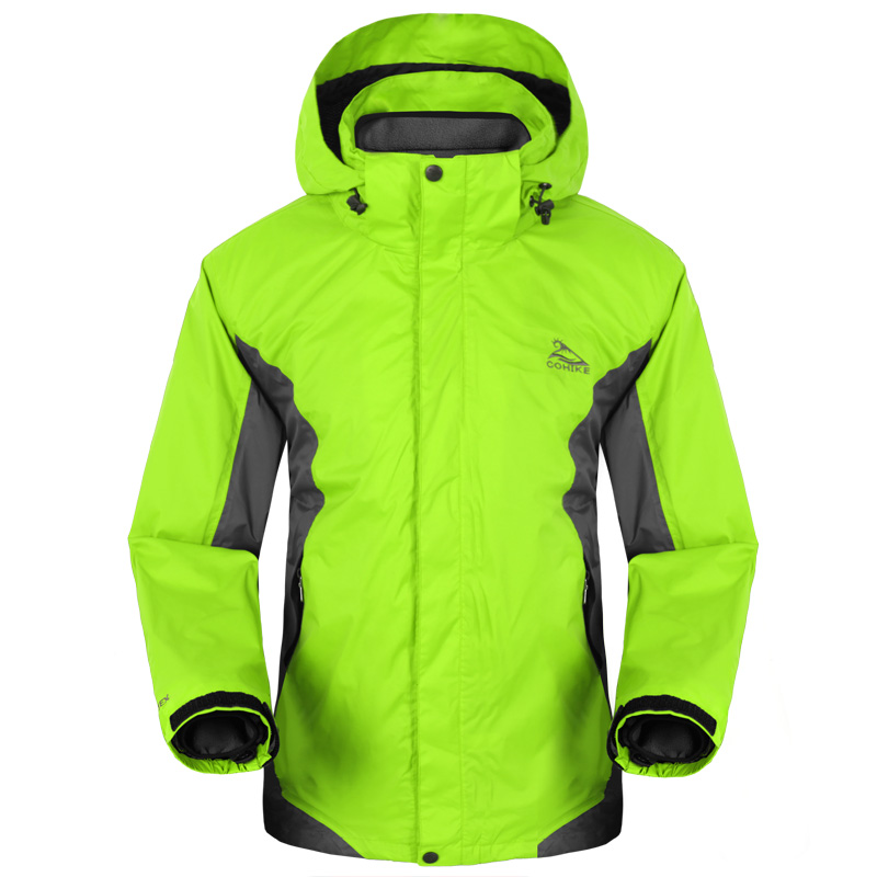 法国秋季防水透气抓绒内胆冲锋衣