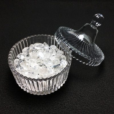 天然水晶消磁石白水晶碎石消磁碗