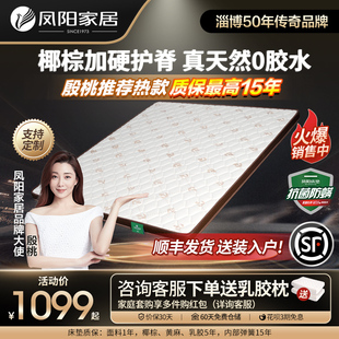 精选凤阳天然椰棕黄麻家用老年人护腰儿童护脊榻榻米加硬薄床垫可