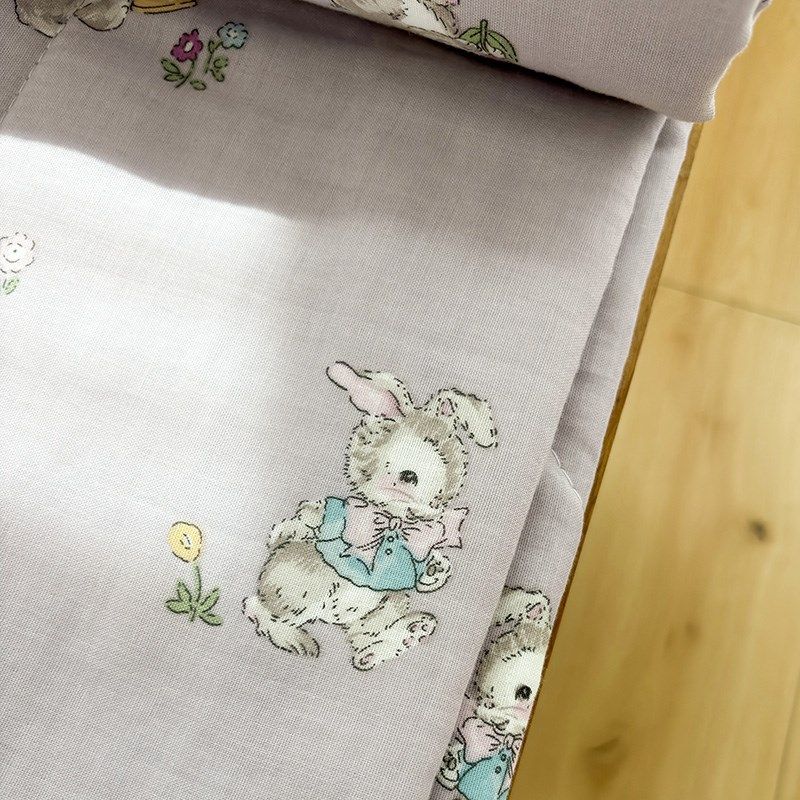 A类双层纱-妮可兔夏凉被子空调被夏季单人薄款夏被可机洗夏天被芯