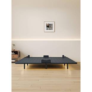 ENMOON碳素钢床架无床头悬浮床小户型卧室无铁艺双人床【第五代】