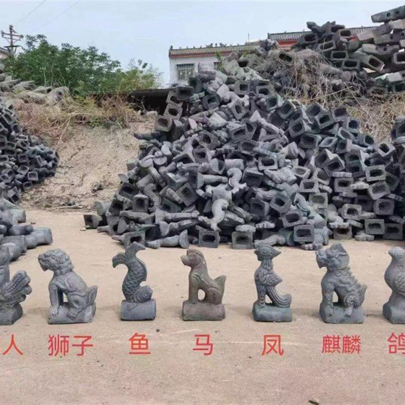 古建屋脊兽五脊六兽正吻宝鼎双龙戏珠青瓦琉璃瓦劲爆好评如潮