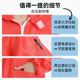 防尘工作服橙色两件式 工业洁净喷漆车间防静电防 连帽无尘服男女款