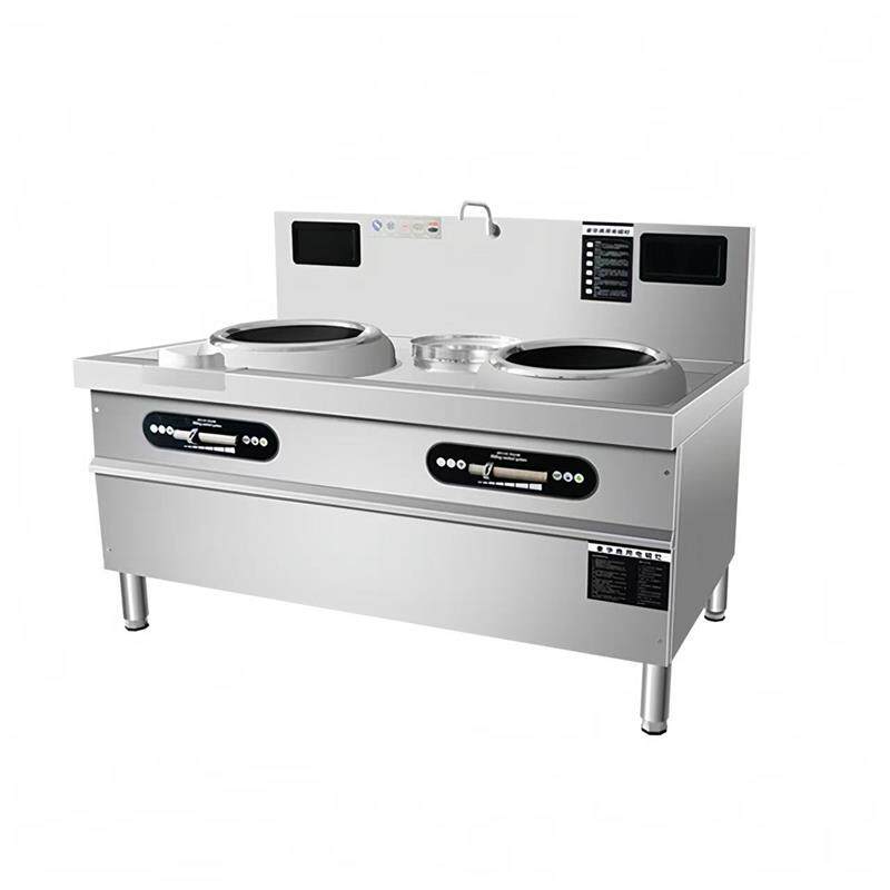 商用电磁炉大锅灶15kw大功率食堂凹面电磁炉灶单头双头炒炉30KW
