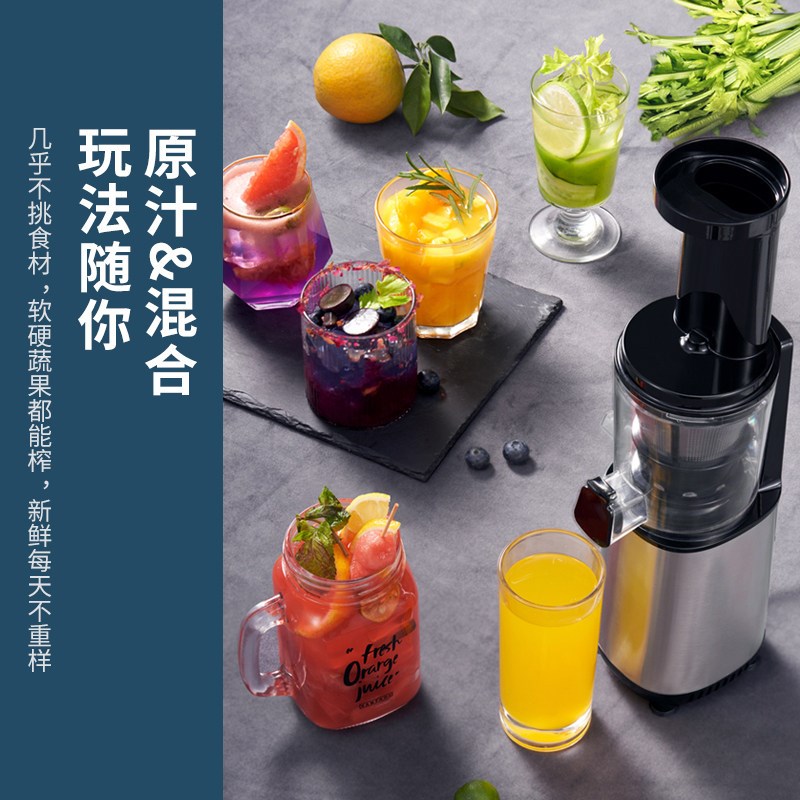 胡萝卜西芹水果原汁机榨汁机汁渣分离家用全自动慢磨炸果汁机小型