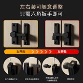 免打孔门扣90度推拉门锁室内谷仓移门栓扣卡扣搭扣卫生间厕所门锁
