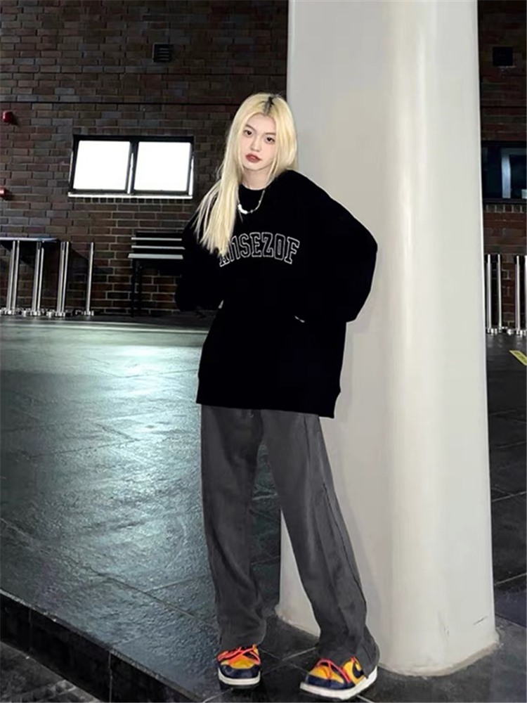 100%纯棉美式高街hiphop字母卫衣